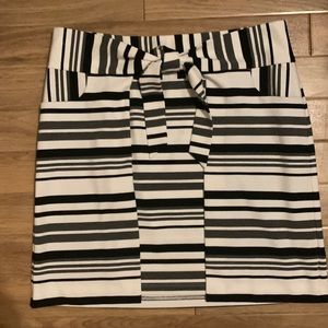 Cabi Striped Tie Waist Skirt size m